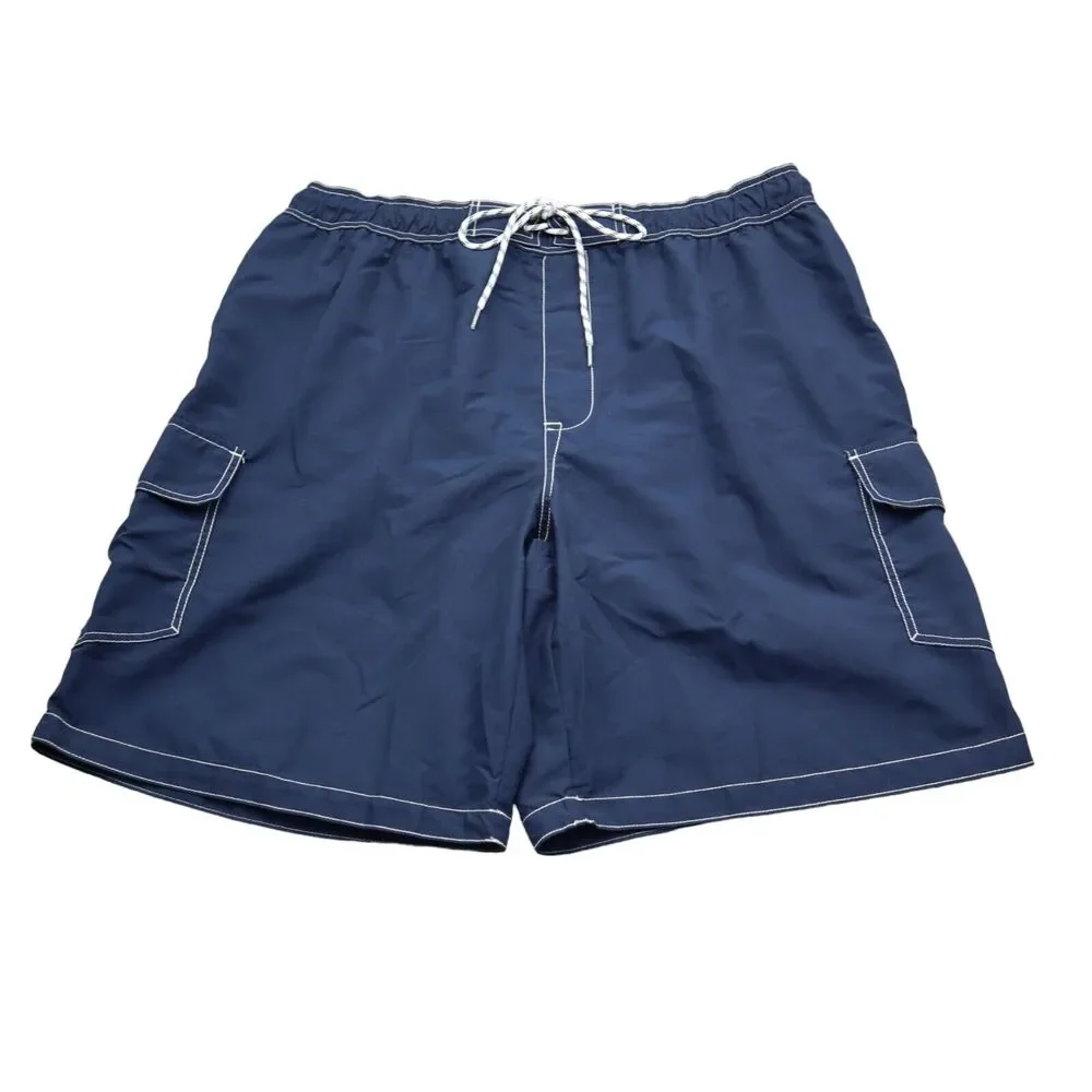 Foundry Supply Co Shorts Mens 3XL 40 Blue Board Swim Trunks Swimwear